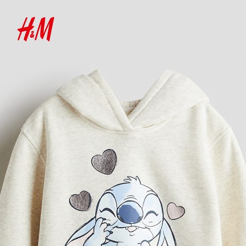 【迪士尼系列】HM童装儿童女童裙子冬季新款宽松卫衣裙1315518 - 图1