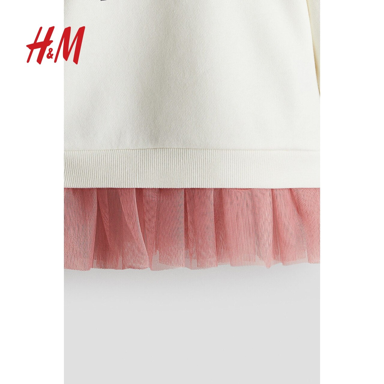 【三丽鸥系列】HM童装女婴裙子Hello Kitty薄纱裙摆卫衣裙1268859 - 图2