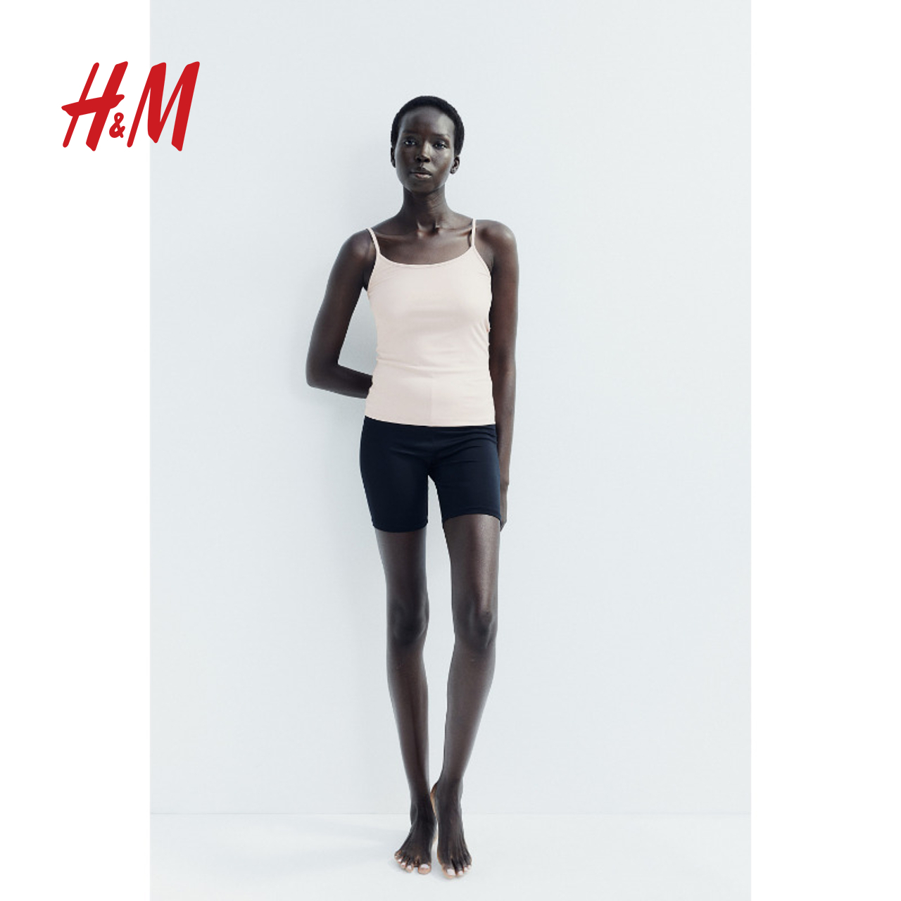 HM女装背心吊带夏季修身柔软舒适细纤维吊带衫1219178