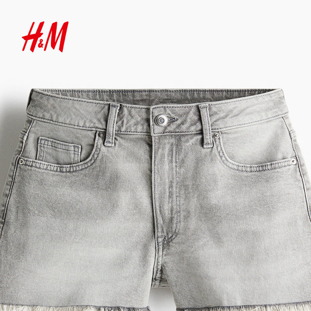 HM women's jeans summer commuting high waist slim slim fashion denim shorts 1266263