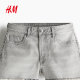 HM women's jeans summer commuting high waist slim slim fashion denim shorts 1266263