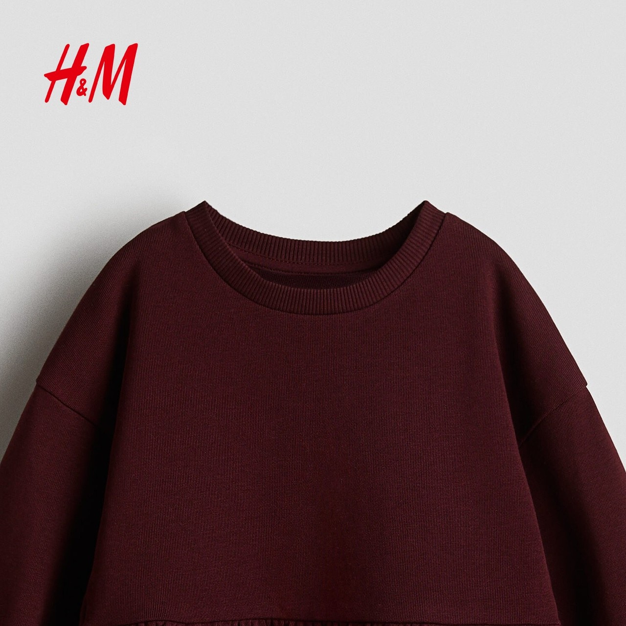 HM童装儿童女童连衣裙红色拜年服新年宽松长袖蓬松裙摆0984595,淘宝优惠券,粉丝福利购,淘宝优惠卷