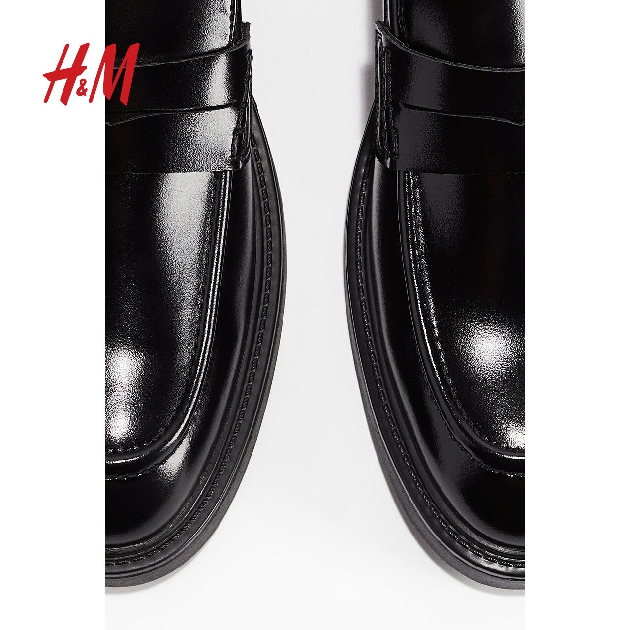 HM男士鞋子冬季时尚休闲潮流一脚蹬圆头乐福鞋1261259,淘宝优惠券,粉丝福利购,淘宝优惠卷