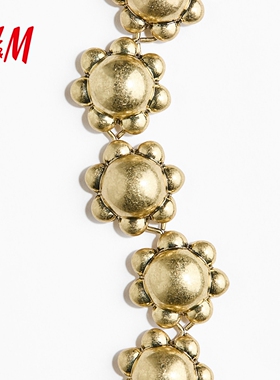 H&MStudio S/S 2026女士饰品春季新款粗款气质花朵项链1326966