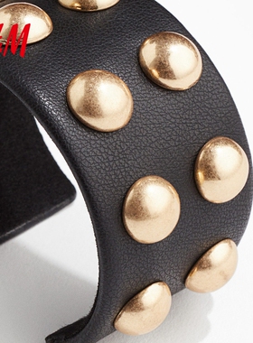 HM手镯夏季时尚铆钉开口手镯1276065