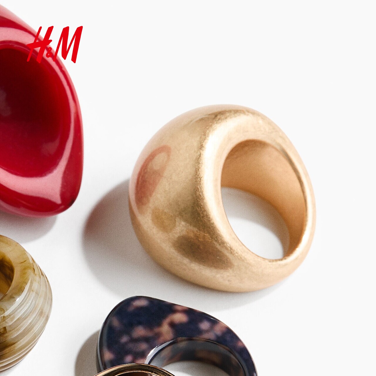HM2026 new summer women's 5-piece ring 1346943
