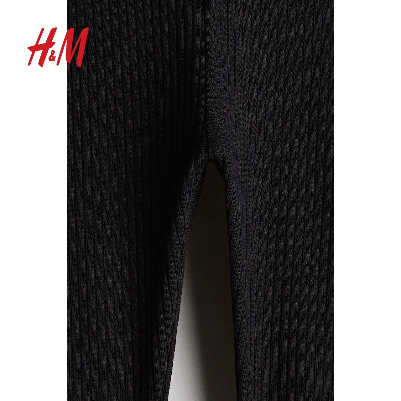 HM童装女婴裤子冬季休闲时尚简约罗纹棉质外出保暖打底裤1226638,淘宝优惠券,粉丝福利购,淘宝优惠卷