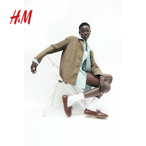 HM2025年冬季新款女装棉质帆布外套1273315 - 图0