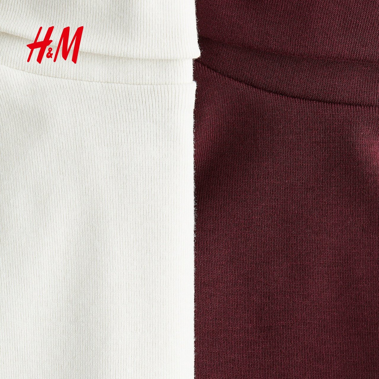 HM童装儿童男童女童T恤2件装冬季打底衫保暖圆高领上衣1129572,淘宝优惠券,粉丝福利购,淘宝优惠卷