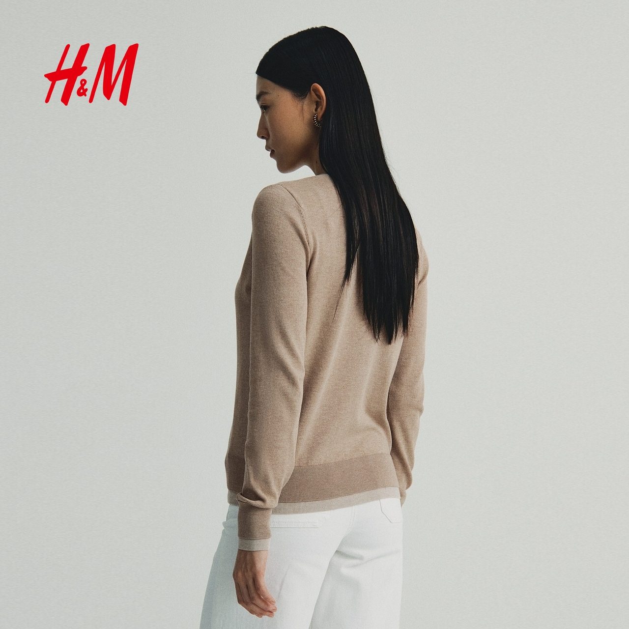 HM2025秋季新款女装层叠感开衫1317321 - 图1