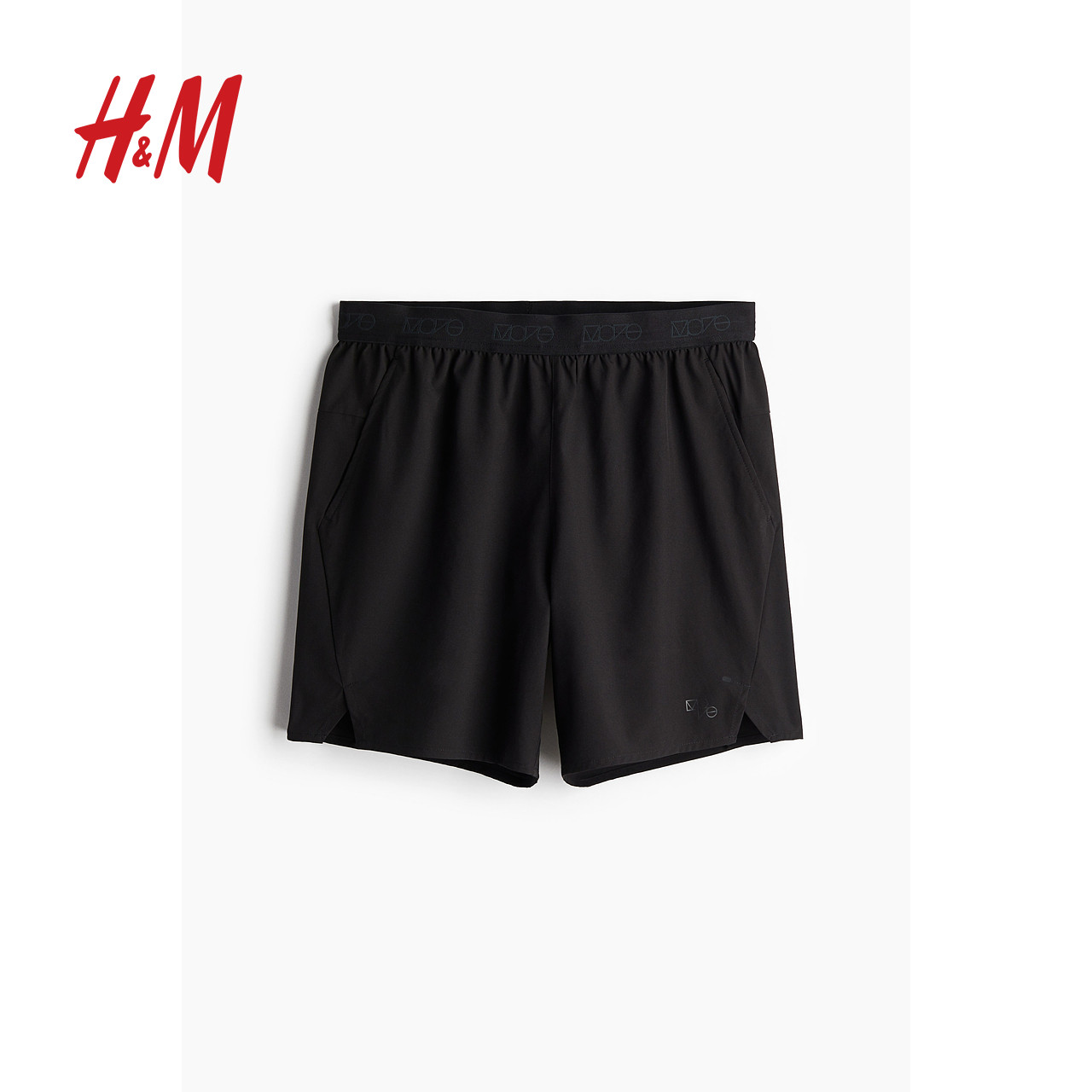 【H&M MOVE DryMove™】男士运动短裤春季双层骑行短裤1168458,淘宝优惠券,粉丝福利购,淘宝优惠卷