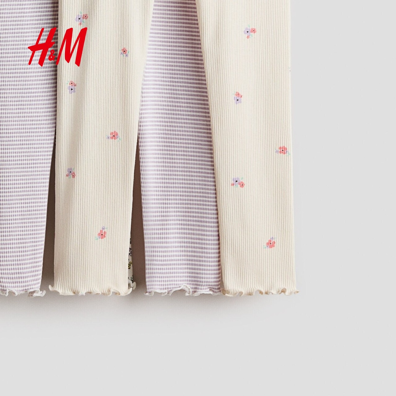 HM2026春季新款童装儿童女童3条装罗纹棉质打底裤1247932,淘宝优惠券,粉丝福利购,淘宝优惠卷