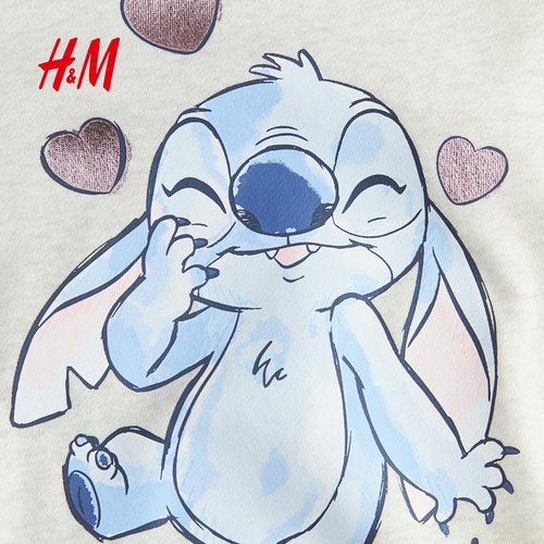 【迪士尼系列】HM童装儿童女童裙子冬季新款宽松卫衣裙1315518 - 图0