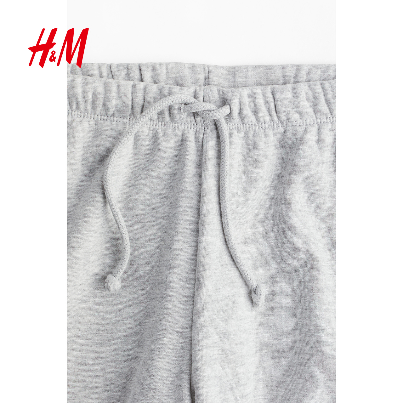 HM女装休闲裤通勤外出直筒宽松运动松紧抽绳阔腿慢跑裤1199249 - 图3