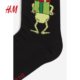 HM chaussettes homme motif imprimé élastique doux confortable tricoté chaussettes mi-mollet 0706270