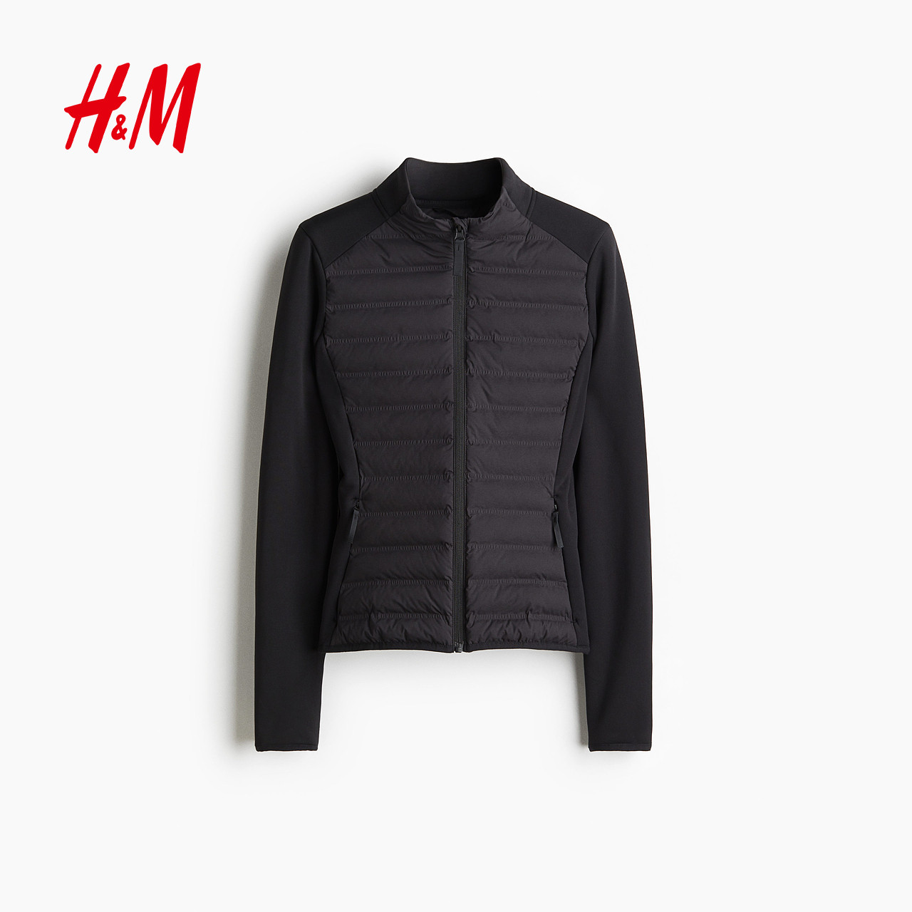 【H&M MOVE ThermoMove™】女装运动棉服健身复合排骨外套1283775,淘宝优惠券,粉丝福利购,淘宝优惠卷