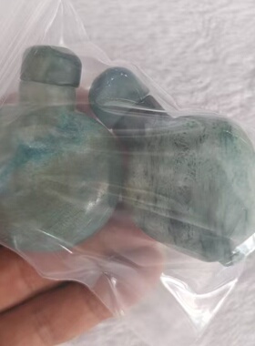 古玩复古民族风老气粗瓷鼻烟壶雕塑摆件礼物