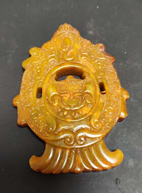 批发仿古做旧岫玉工艺品手把件摆件龙凤玉佩宫廷定型盒批发直播私