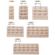 Underwear with extended buckle four rows for women's bra adjustment