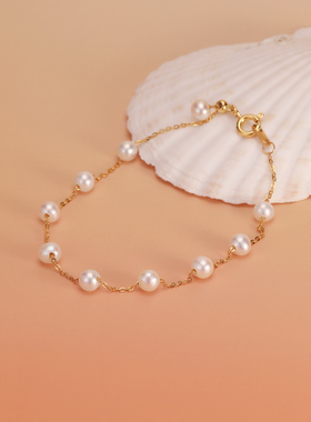 饰悟天然淡水满天星珍珠手链手串