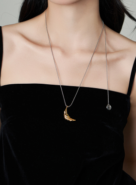 2026新款法式牛角面包毛衣链