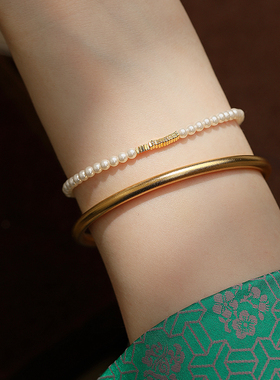 饰悟银饰新中式珍珠手链女