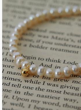 18k包金珍珠ins风宫廷轻奢银饰