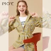 Áo sơ mi kẻ sọc dài tay nữ imone2019 áo sơ mi cotton hoang dã giản dị mới có thắt lưng - Áo sơ mi