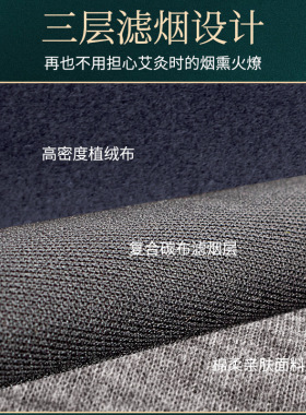 无烟艾灸盒热敷肩颈椎暖宫灸全身