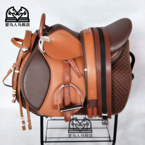 New q English-style integrated saddle double belly band saddle with saddle size dwarf horse racecourse trainer Marquesa special saddle