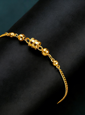 不掉色小蛮腰手链铜女款铜合金轻奢小众精致高级感送闺蜜生日礼物