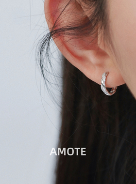 AMOTE《银光麦穗》S925银耳圈