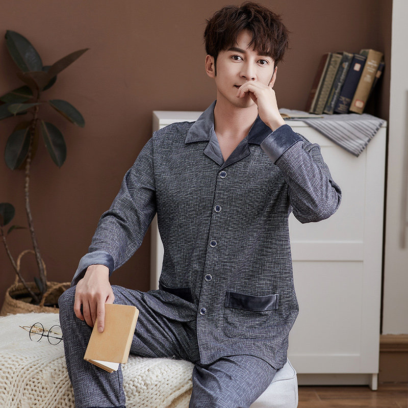 爸爸妈妈情侣春秋季中年纯棉睡衣 浪漫媚影服饰睡衣/家居服套装