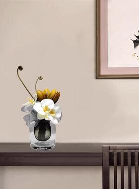 绢花仿真花艺茶几绿植花束组合