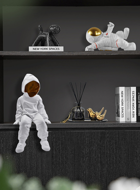 再发现树脂摆件现代客厅软装套装