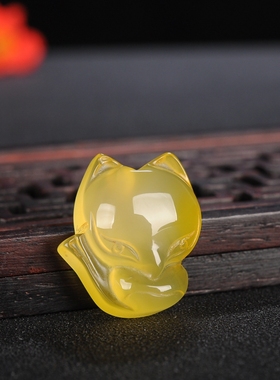 玛瑙玉髓送女友红黄绿情侣吊坠