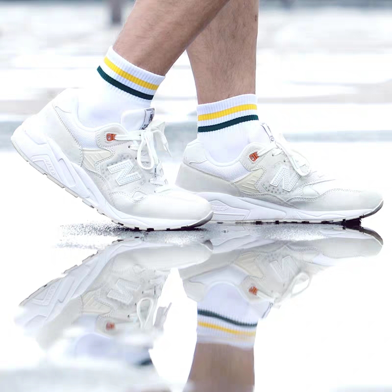 达达狼旗舰店袜子男中筒士运动秋季初秋半筒袜二杠全纯防臭棉学生百搭军训白色3