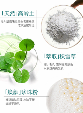 去黑头粉刺清洁毛孔清洁涂抹泥膜
