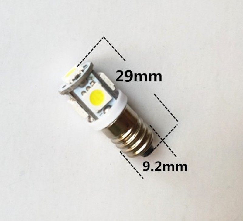 B9摩托车小灯泡12V24V雾灯泡LED按钮指H示灯卡口灯珠led灯泡E10B9 - 图0