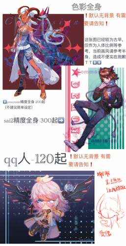 【Szeer约稿】NO.04画师-清河 头像 半身插画Q版设计手绘二次元 - 图2