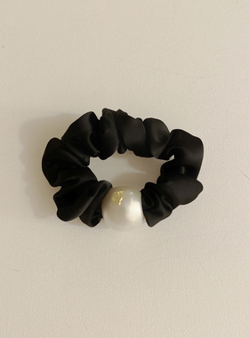 气质小香双珍珠头绳丸子头发绳女高级感夏季2024年新款扎马尾发圈