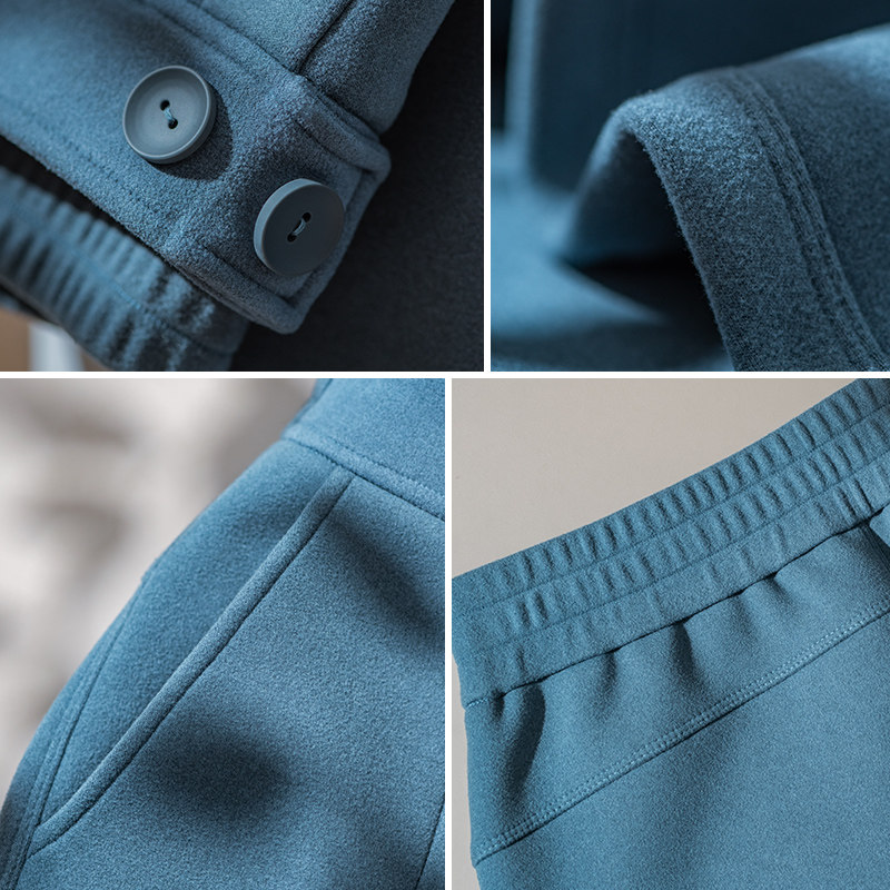 2021秋冬乳木果女裤纯色微小脚裤子 法梦露休闲裤