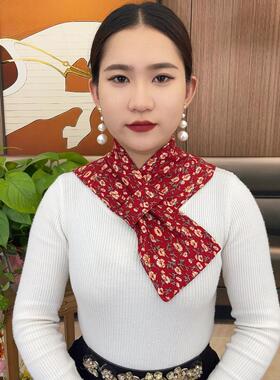秋冬季德绒防寒保暖护颈围脖套女