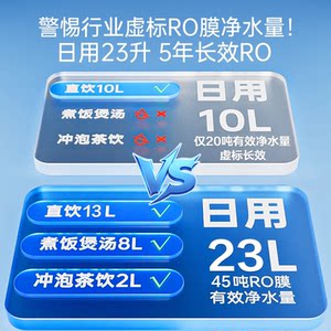政府补贴安吉尔净水器家用厨房自来水过滤pro直饮机玉龙max1000G