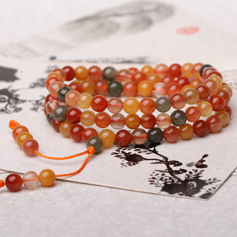 玖玮天然水晶碧玺蜜蜡南红直播裸石 玖玮饰品手链