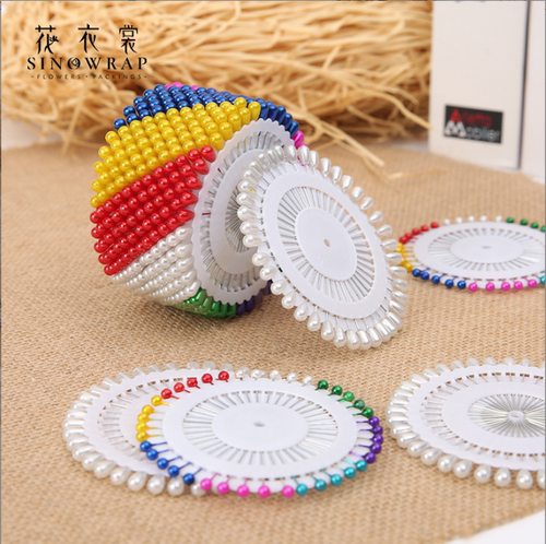 花衣裳彩色大头针珠针针防锈固定针服装立裁针丝带定型针工具材料 - 图1