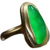 Yangzi Jewelry Natural Jade Design Full Green Ring