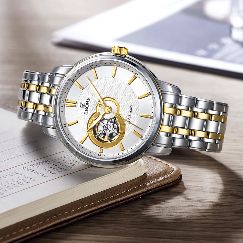 EBOHR依波表手表男官方正品时尚大气防水镂空自动机械男表5070