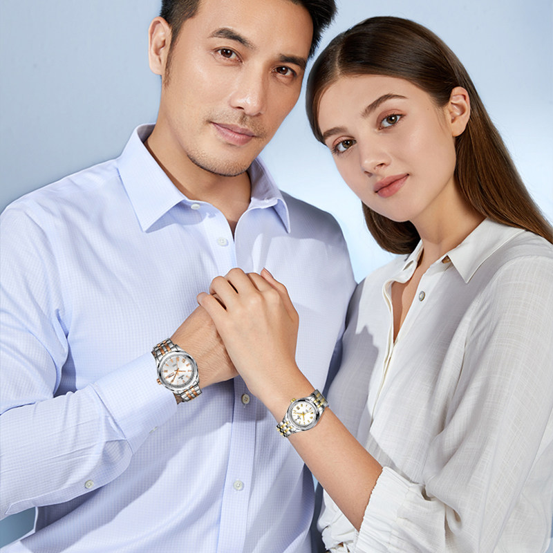 依波2022新款情侣名牌手表男士品牌机械表男女正品官方旗舰店3006