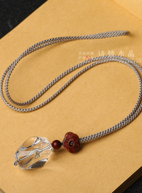 diy水晶白色挂坠配饰石头